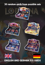 Lade das Bild in den Galerie-Viewer, Disney Lorcana Mystery Packs 30 Random Cards - All Sets z. B. First Chapter