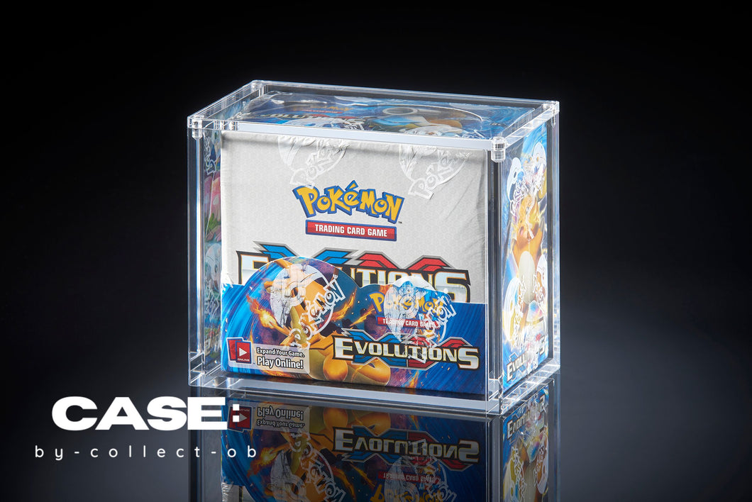 Acryl Case für Pokemon 36er Display - Booster Box - modern & vintage zum Beispiel Evolutions