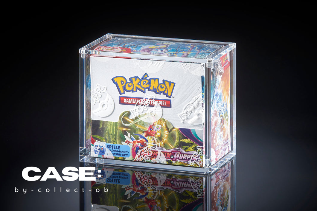 Acryl Case für Pokemon 36er Display - Booster Box - modern & vintage Scarlet & Violet