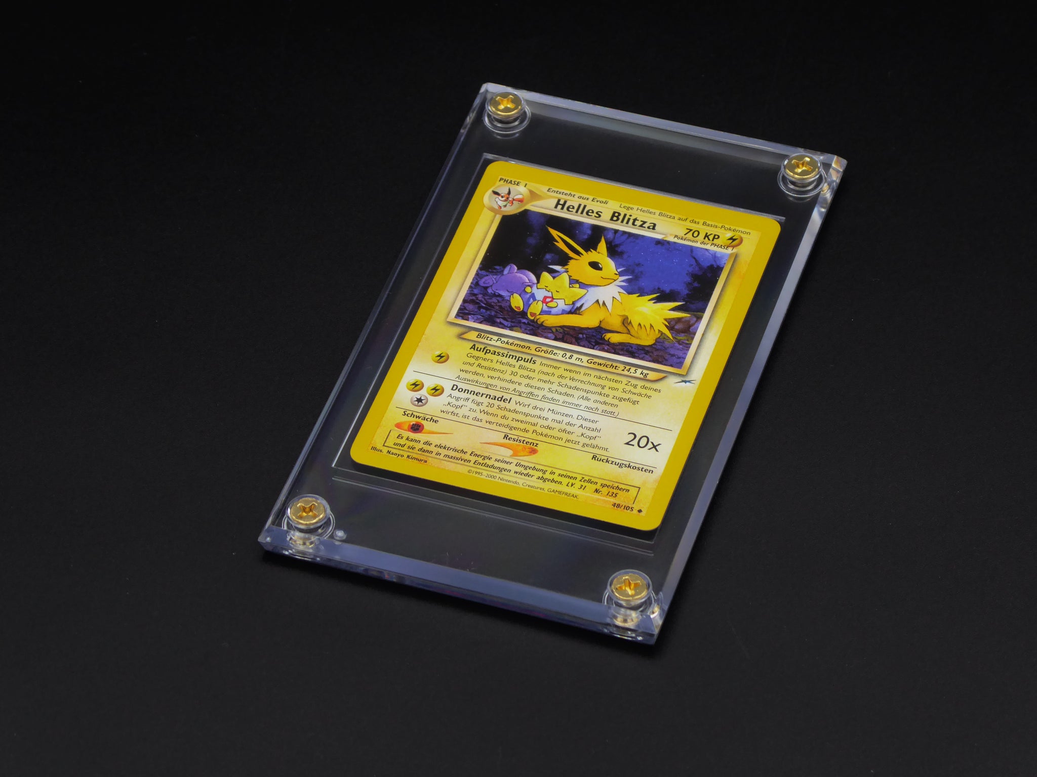 20 Acryl-Sammelkartenständer Transparent – 2 Größen (6,8 Cm & 5,8 Cm), Für Pokemon-Karten, Münzen & Mehr