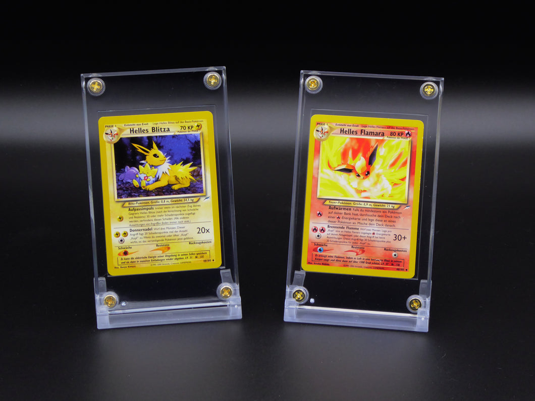 34x Acrylgehäuse für Pokemon Karten Card Display Case Stand Protector Sport TCG Yugi